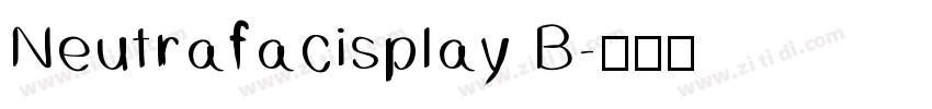 Neutrafacisplay B字体转换